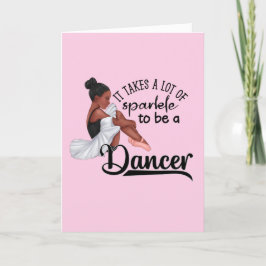 Tarjeta Festiva Ballerina Sparkle