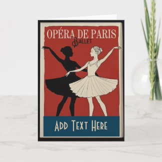 Tarjeta Festiva Ballet Dancers, add text