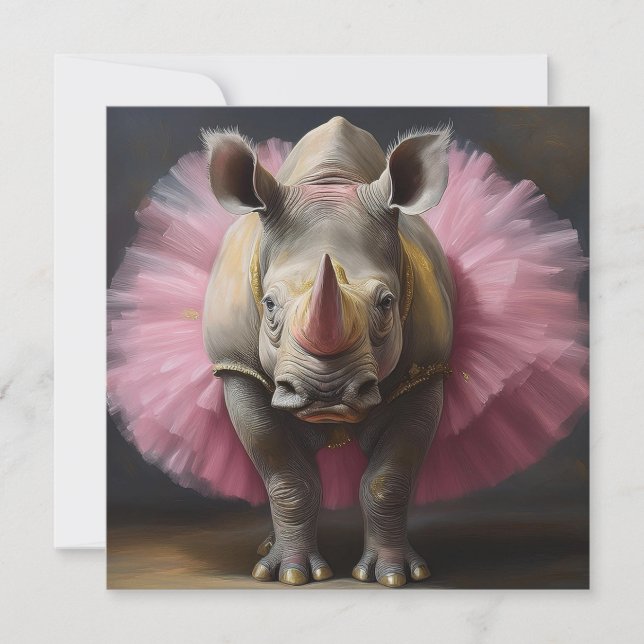 Tarjeta Festiva Ballet de AI Rhino (Anverso)