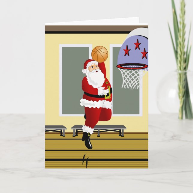 Tarjeta Festiva Baloncesto (Anverso)