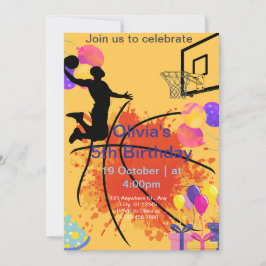 Tarjeta Festiva baloncesto