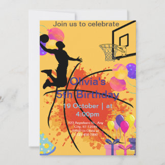 Tarjeta Festiva baloncesto