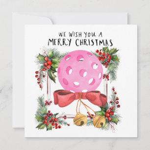 Tarjeta Festiva Baloncesto con marco de Navidades