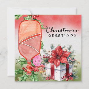 Tarjeta Festiva Baloncesto con marco de Navidades