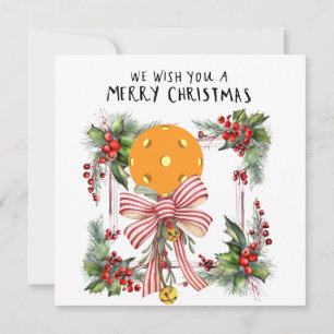 Tarjeta Festiva Baloncesto con marco de Navidades