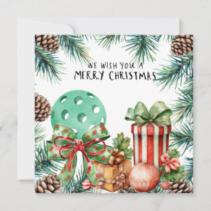 Tarjeta Festiva Baloncesto con marco de Navidades