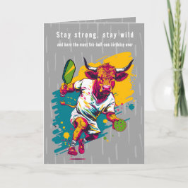 Tarjeta Festiva Baloncesto de toros salvajes