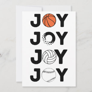 Tarjeta Festiva Baloncesto JOY, Bola de Golf, Voleibol y Béisbol