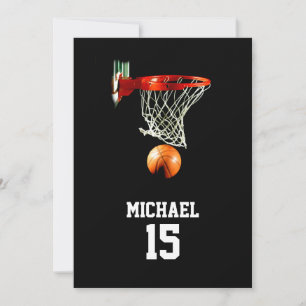 Tarjeta Festiva Baloncesto Su Nombre