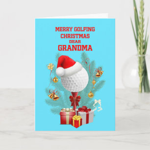 Tarjeta Festiva Balonmano de Navidades Abuelas