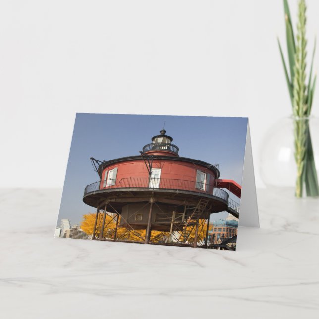 Tarjeta Festiva BALTIMORE, MARYLAND. EE.UU. Conocimiento de siete  (Anverso)