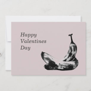 Tarjeta Festiva Bananas Hermosa Día de San Valentín único de diver