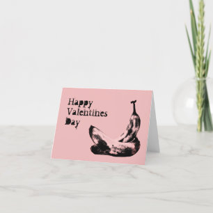 Tarjeta Festiva Bananas Hermosa Día de San Valentín único de diver