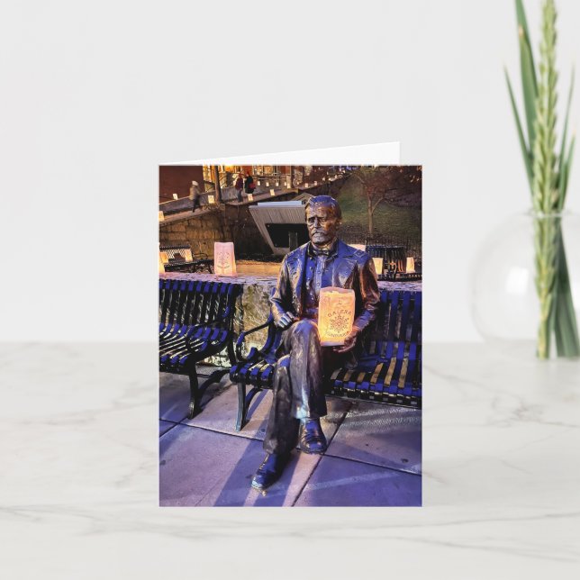 Tarjeta Festiva banco de subvenciones galena luminaria (Anverso)