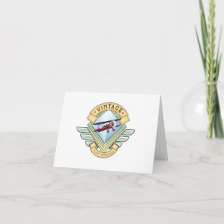 Tarjeta Festiva Banda de vuelo de estilo vintage