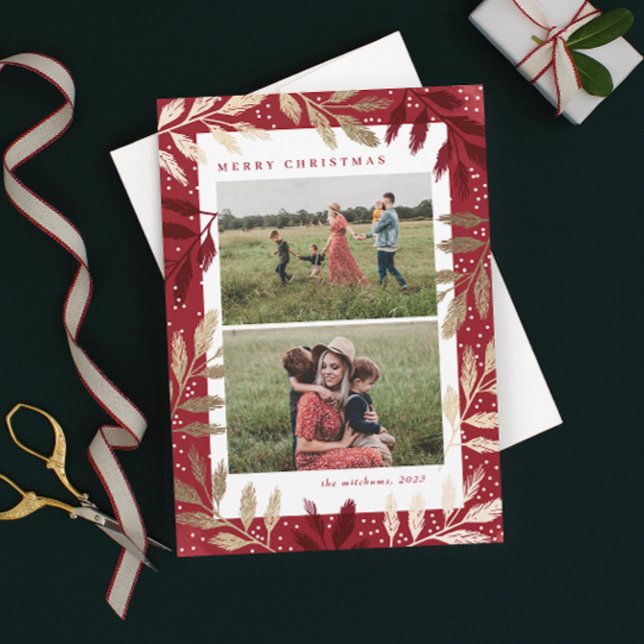 Tarjeta Festiva Bandas de oro 2 Navidades de fotografía (Subido por el creador)
