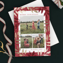 Tarjeta Festiva Bandas de Oro 3 Navidades de fotografía