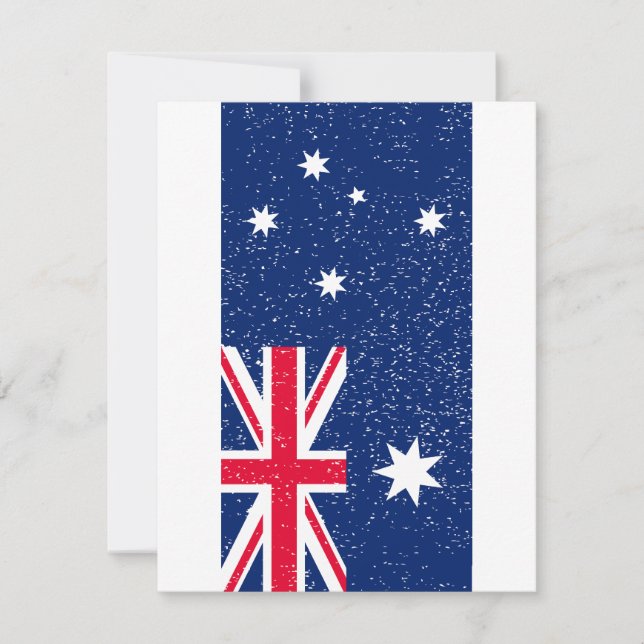 Tarjeta Festiva Bandera de Australia, añada (Anverso)