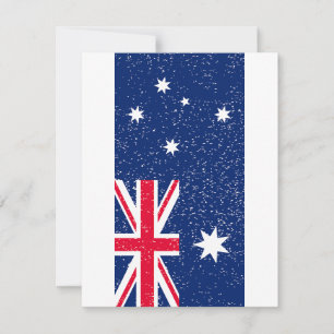 Tarjeta Festiva Bandera de Australia, añada