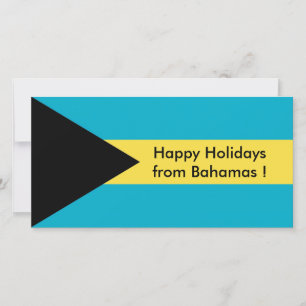 Tarjeta Festiva Bandera de Belice, fiestas felices de Bahamas