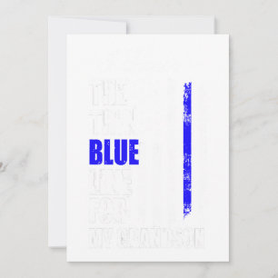 Tarjeta Festiva Bandera de la policía de la delgada línea azul apo