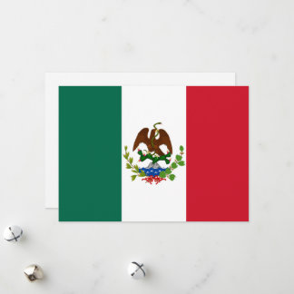 Tarjeta Festiva Bandera de la República Mexicana: 1824-1835, Santa