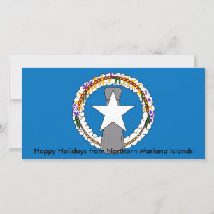 Tarjeta Festiva Bandera de las Islas Marianas del Norte