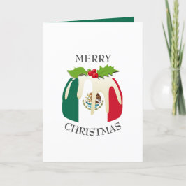Tarjeta Festiva BANDERA DE MÉXICO | Puro de ciruela festivo | NAVI