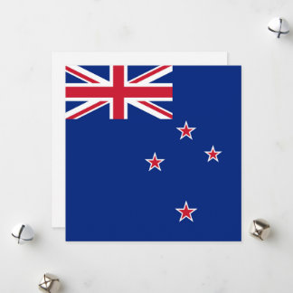Tarjeta Festiva Bandera de Nueva Zelanda: Union Jack, Estrellas de