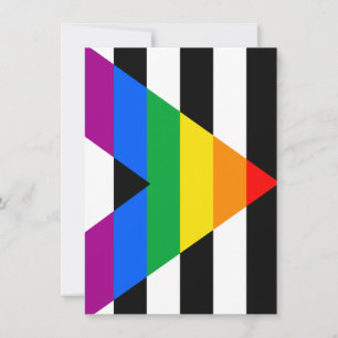 Tarjeta Festiva Bandera de orgullo aliado