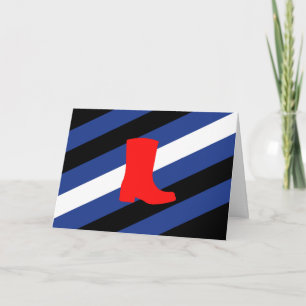 Tarjeta Festiva Bandera de Orgullo de Bota