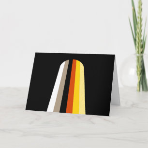 Tarjeta Festiva Bandera de Orgullo de Cabello Largo