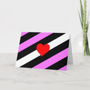 Tarjeta Festiva Bandera de Orgullo de Chica de Cuero