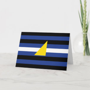 Tarjeta Festiva Bandera de Orgullo de Deportes Acuáticos