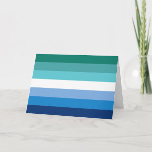 Tarjeta Festiva Bandera de Orgullo Gay Masculino