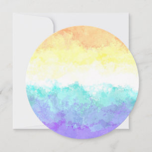 Tarjeta Festiva Bandera de orgullo Genderfaun abstracta boho con r