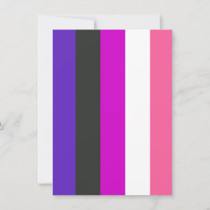 Tarjeta Festiva Bandera de orgullo genderfluid