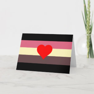Tarjeta Festiva Bandera de Orgullo Gordo
