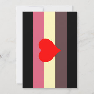 Tarjeta Festiva Bandera de Orgullo Gordo