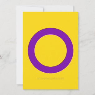 Tarjeta Festiva Bandera de orgullo intersexual de SlipperyJoe's fo