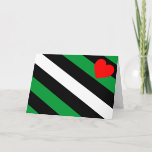 Tarjeta Festiva Bandera de Orgullo Leather Boi