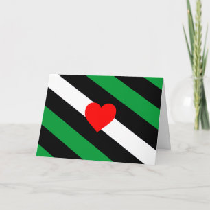Tarjeta Festiva Bandera de Orgullo Leather Boi