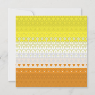 Tarjeta Festiva Bandera de Orgullo Maverique Geométrica Boho Funky