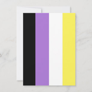 Tarjeta Festiva Bandera de orgullo no binario