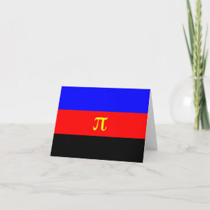Tarjeta Festiva Bandera de Orgullo Poliamoroso