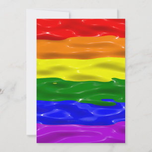 Tarjeta Festiva Bandera de orgullo SlipperyJoe's líquido rojo nara