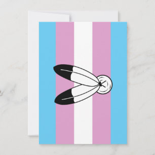 Tarjeta Festiva Bandera de orgullo trans de dos espíritus