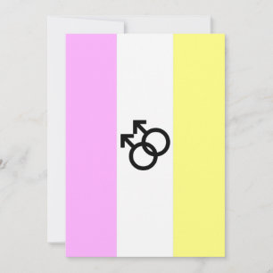 Tarjeta Festiva Bandera de Orgullo Twink