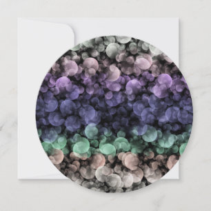 Tarjeta Festiva Bandera de orgullo Uingender Groovy Boho Burbujas