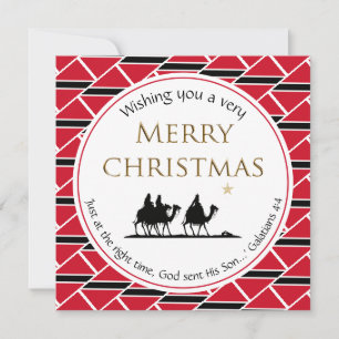Tarjeta Festiva BANDERA DE TRINIDAD Tres sabios Navidades TRINIDAD